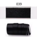 Solid black polyester satin ribbon rolls and fabric sample card for gift wrapping and wedding decoration. - Width 6mm (25 Yards/Roll) / Black