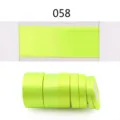 Solid color satin polyester ribbon for gift packaging, wedding and party decoration crafts. - 6mm (25 Yds/Roll) / Fluorescent Yellow