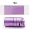 Solid color satin ribbon polyester ribbon for gift packaging and wedding decoration 085 - Width 6mm (25 Yards/Roll) / Light Purple (085)