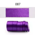 Purple satin ribbon roll for gift wrapping, wedding decoration, and craft projects. - Width 6mm (25 Yards/Roll) / Bright Purple (087)