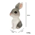 Leuke grijze konijn spaarpot decoratieve ornament, creatieve dieren munt opbergdoos voor kinderen. - Spaarpot / Grijs