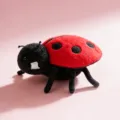 Cute ladybug plush toy stuffed insect doll table companion for kids and home decor - Ladybug / 15cm