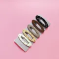 Korean style colorful polka dot hair clip set, metal dripping glaze side bangs hair pin for women. - A-415 Mixed Color