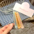 Colorful resin hair clips set with cute dot patterns, transparent bag and card packaging. - Hollow Duckbill Clip / 3 Pieces/Pack