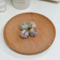 Colorful speckled yarn ball knit DIY craft beads variant, multi-color decorative accessories - White Spotted Winding Ball