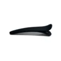 Black matte large duckbill hair clip, seamless makeup styling side clip, versatile accessory. - Black