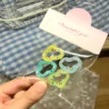 Mini transparent claw hair clips set with colorful dots, cute small hair catchers. - Cloud / 4 Pieces/Pack