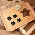 Matte black mini hair claw clips set of four, minimalist hair accessories for stylish buns. - Small Set of 4