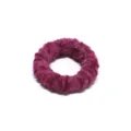 Plum purple velvet scrunchie, high elasticity hair rope, sweet daily hair accessory. - Rose Red