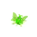Green butterfly hair claw clip transparent plastic small hair accessory cute styling clamp - Fluorescent Green
