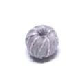 Grey fabric spacer bead with pink stitch, Korean style DIY handmade jewelry accessory sku. - 3# Pink Gray