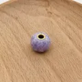 Handmade purple plush felt bead with metal core hole for DIY jewelry craft accessories - 6#