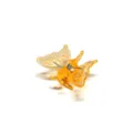 Transparent orange plastic butterfly hair claw clip with metal spring for daily hairstyling. - Sunflower Yellow