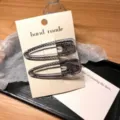 Molla per capelli cava trasparente becco d'anatra fermaglio accessorio donna moda - Grigio trasparente