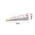Plastic paint splatter duckbill hair clip, colorful graffiti side hair pin for girls. - A-653 7cm Splatter Mix