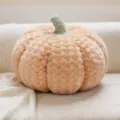 Cute plush pumpkin pillow, soft stuffed toy cushion for sofa and living room decor style. - 20cm / Yellow