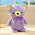 Creative purple eggplant bear plush toy cute stuffed animal doll for kids room decor - Eggplant Bartholomew Bear / 20cm