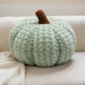 Soft green pumpkin plush pillow, cute stuffed toy cushion for living room sofa home decor. - 20cm / Green