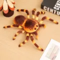 Cute simulation spider plush toy, soft stuffed animal doll, perfect for kids companion pillow. - 20cm / Orange Spider Web