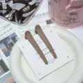 Korean matte duckbill hair clips set, simple minimalist styling hairpins for daily wash face. - Matte Light Coffee (Bulk)