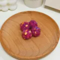 Colored dot wool yarn ball variant for DIY jewelry making, cute handmade accessories. - Rose Red Spotted Winding Ball