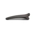 Matte dark brown large duckbill hair clip, seamless makeup styling hairpin variant. - Dark Gray