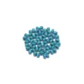 Handmade blue wooden beads DIY jewelry accessories earrings pendant crafts 30pcs - Style 6