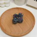 Colorful dot yarn balls for handmade knit weaving accessories, perfect DIY jewelry materials. - Black Gray Spotted Winding Ball
