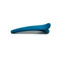 Blue seamless duckbill hair clip for daily makeup and bangs fixing, large styling accessory. - Blue