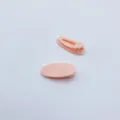 Candy pink oval hair clip duckbill clips cute children hair accessories daily use - Light Pink