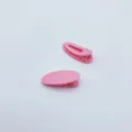 Pink candy color duckbill hair clips, minimalist styling bangs clip accessories for daily use. - Watermelon red