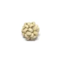 Handmade wooden bead ball DIY jewelry accessory, solid wood woven pendant craft item. - Style 10