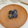 Colorful speckled yarn balls, knitted hole DIY jewelry accessories, perfect for crafts. - Blue Gray Spotted Winding Ball