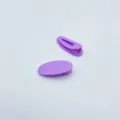 Purple oval duckbill hair clips candy color minimalist design cute DIY hair styling accessories. - Light Purple