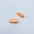 Minimalist candy color duckbill hair clip cute peach oval hairpin daily diy hair styling accessory - Orange