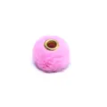 Pink faux rabbit fur ball spacer bead 20mm fluffy plush DIY jewelry making accessory - Blue-Green Floral