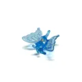Transparent blue butterfly hair claw clip, mini cute hair accessory for styling and daily wear. - Sky Blue