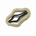 Knitted hollow cloud hairpin, cute wrapped hair clip for sweet daily styling and bangs. - Pink