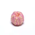 Pink fabric bead spacer charm for DIY handmade jewelry crafting bracelet accessories - 9# Pink Yellow