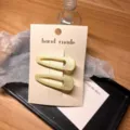 Set di fermagli per capelli cavi trasparenti, eleganti mollette a becco d'anatra in resina per styling. - Oro