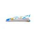 Blue yellow graffiti hair clip duckbill side clip styling tool plastic cute accessory - Blue