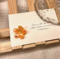 Koreanische Gelee Farbe Blume Haarkralle süß transparent Acryl Haarspange für Frauen - Orange