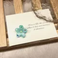 Koreanische Gelee Farbe Blumen Haarklammer süßes Haaraccessoire für den täglichen Gebrauch. - Seeblau