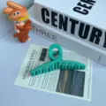 Matte green cross hair claw clip, cute macaron color bangs mini hair catch for styling daily wear. - 11cm Cross / Turquoise