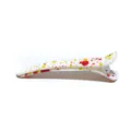 Colorful graffiti splatter duckbill hair clip, cute plastic side hairpin for women and girls. - Red