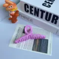 Purple matte cross hair claw clip, cute macaron color small shark clip for everyday styling. - 11cm Cross / Purple