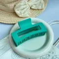 Grande molletta per capelli quadrata opaca minimalista coreana elegante accessorio teal - Pinza Quadrata / 4CM Piccolo / Verde Smeraldo
