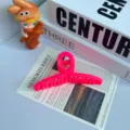 Matte pink hair claw clip for women, stylish cute shark clip for daily hairstyles. - 11cm Cross / Watermelon red
