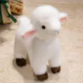 Lindo y suave peluche de cordero blanco, adorable juguete de peluche para niños y un gran regalo. - 20cm / Blanco