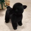 Lindo peluche de cordero negro, muñeco de animal de peluche suave para niños y regalo. - 20cm / Negro